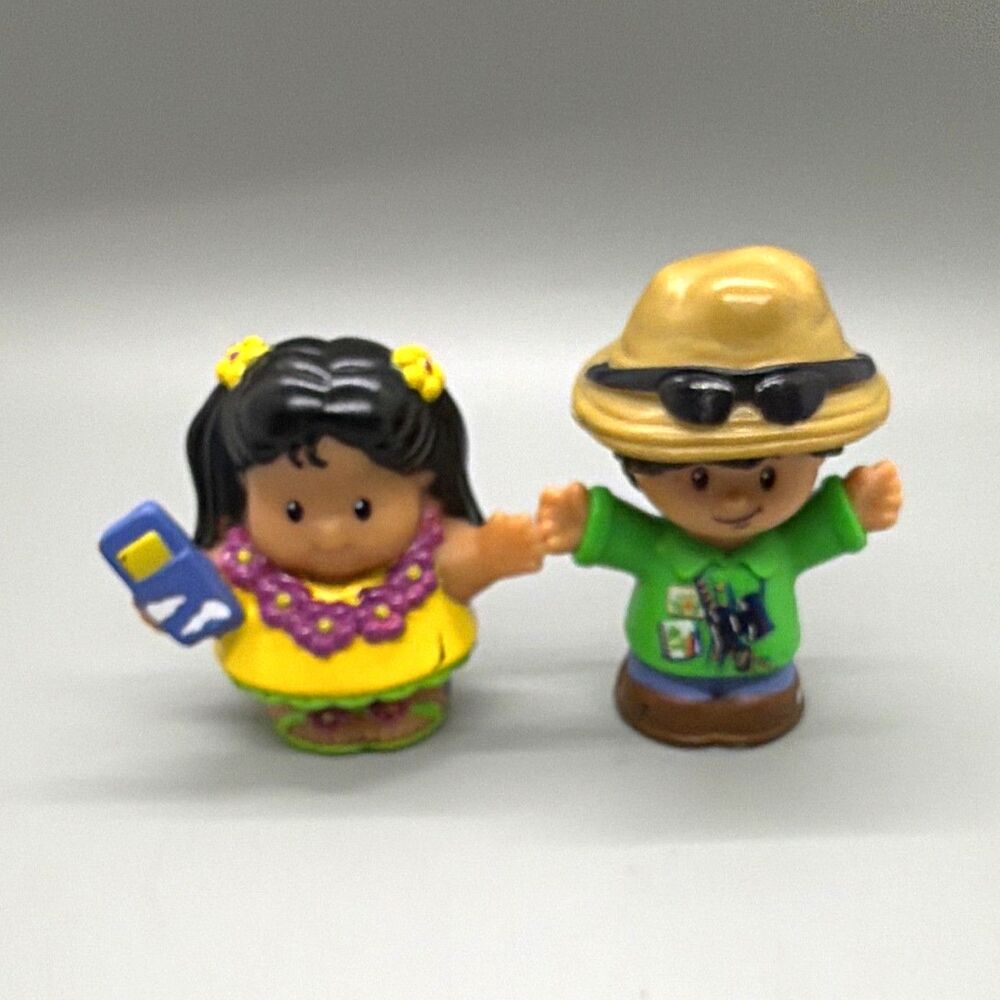Mattel Little People Girl & Boy Figures Lot of 2 2005 & 2016 Age 1-5 Years